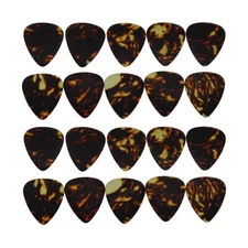 100pcs Medium 0.71mm Blank Guitar Picks Celluloid Brown Tortoise