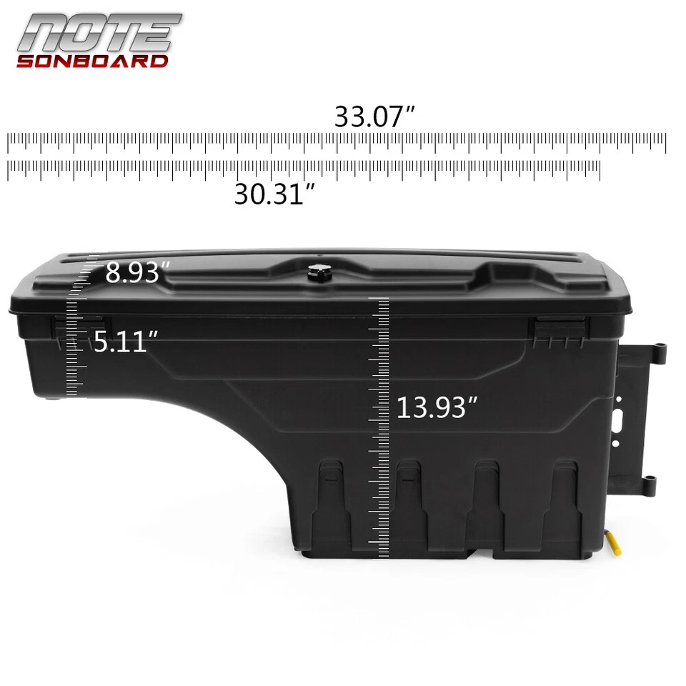 FIT FOR COLORADO GMC CANYON 2015-2020 RIGHT SIDE TRUCK BED STORAGE BOX TOOLBOX - Image 2 of 4