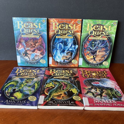 Lot: Beast Quest Books 27 28 29 30 37 Series 20 2 Adam Blade Rokk Koldo Trema - Picture 4 of 9