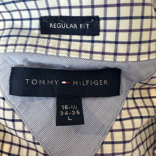 Tommy Hilfiger Men's Button Dress Shirt Regular Fit, Long Sleeve Size 16.5 34/35 - Picture 8 of 18