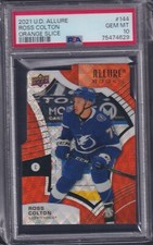 ROSS COLTON - 2021 Upper Deck Allure Rookie ORANGE SLICE #144, PSA 10