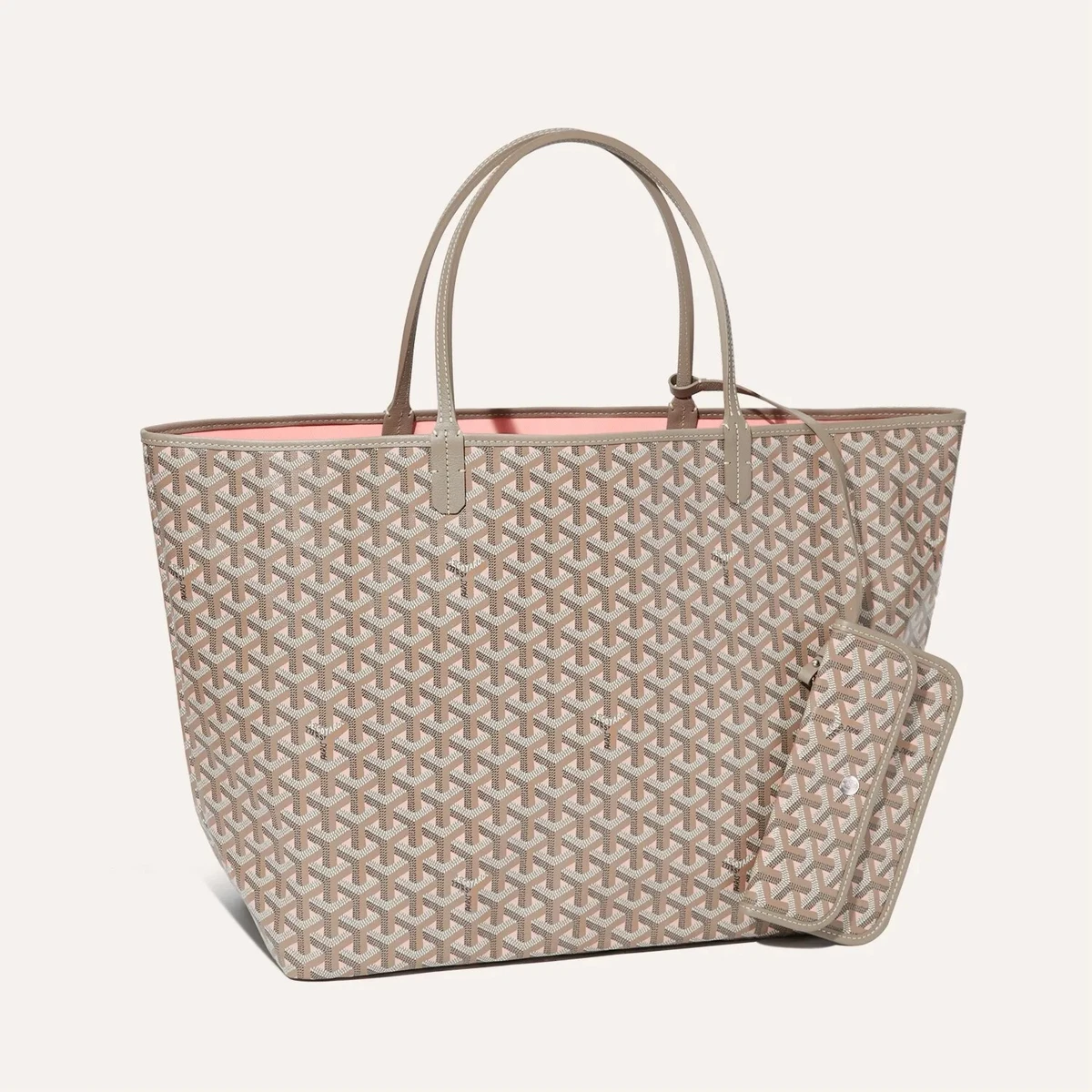 NEW GOYARD Saint Claire-Voie GM Bag Powder Pink/Grege LIMITED EDITION