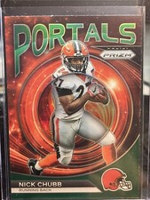 2023 Panini Prizm Nick Chubb Green Portals Prizm PO-9