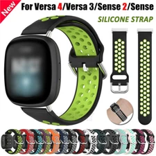 For Fitbit Versa 3 4 Sense 2 Sport Silicone Watch Band Wrist Strap Bracelet Belt