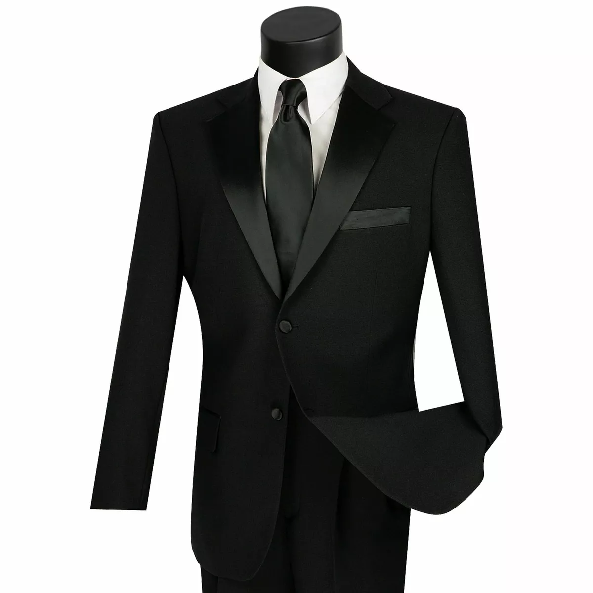 BLACK 2 PIECE TUXEDO SUIT – VARDO