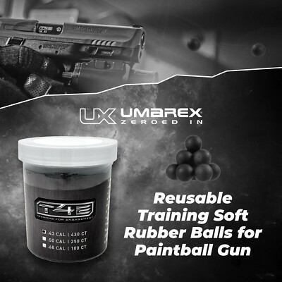 T4E Rubberballs / Gummigeschosse RUB PRAC-SERIES 43 Kal .43 - 100 Stü