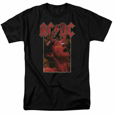 AC/DC Back In Black Tour T-Shirt – Men's Licensed Rock Band Tee – 100% Cotton