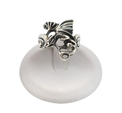 Flying Dragon 925 Sterling Silver Band Ring Dragon Wrap Sizes 11.75, 12, 12.25