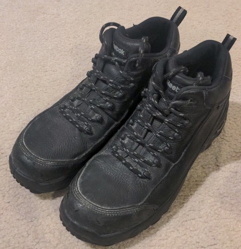Reebok Men's Tiahawk hiking Waterproof Sport Work Boots Black RB4555 Size Men' 9