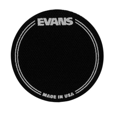 Evans EQ Black Poly Bass Beater Single Pedal Impact Pads, Pack of 2, EQPB1