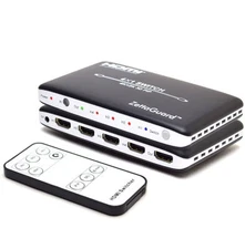 4K 3D 1080p 4 Port High Speed PIP Remote Control HDMI Switch Selector Splitter