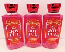3 BATH BODY WORKS BE JOY FUL SHEA ENRICHED SHOWER GEL 10oz 236ml NEW