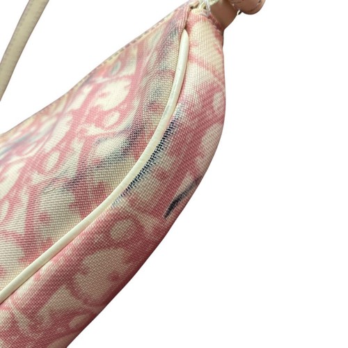 CHRISTIAN DIOR Trotter Bolso de Hombro PVC Charol Rosa Auténtico 0521 - Imagen 7 de 15