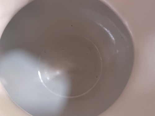 Vintage Heath Ceramics Blue Moonstone and White Opaque Pitcher 8 5/8” H.T.F. - Picture 9 of 24
