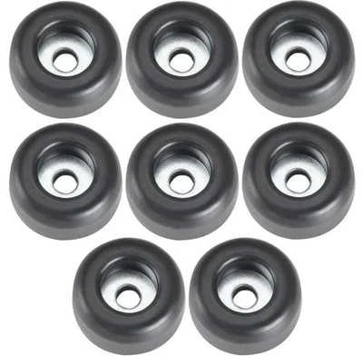 8 Gummifüße Ø 25 x 11 mm Stahleinlage Adam Hall 4900 Gerätefuß Möbelfüße Gummi