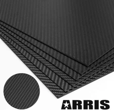 200x300x1.5mm Carbon Fiber Plate 3K Plate Plain Weave Panel Sheet Glossy Surface