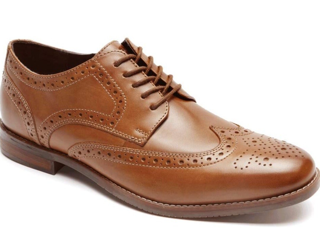 Rockport Men\'s Wingtip Oxford Dress Shoes Size 9 Brown Leather NWOT $_57.JPG?set_id=8800005007 main image 4