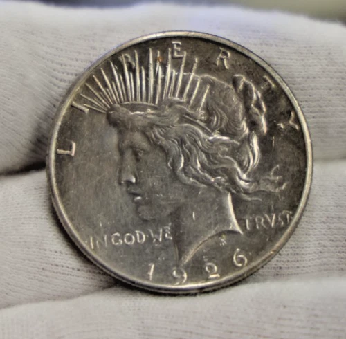 1926 S US Peace Silver Dollar $1 XF (Cleaned)