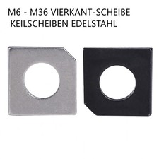 Vierkant-Scheibe Keilscheiben Edelstahl Quadrat Schräg Unterlegscheiben M6 - M36