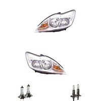 Scheinwerfer Set H7/H1 Chrom FüR Ford Focus II Da_ HCP DP FFS Inklusive Lampen