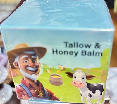 Tallow & Honey Balm Blue Color Face & Body Moisturizer MK20250301 2oz