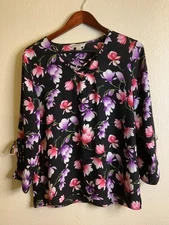 Ladies Counterparts Floral Blouse Size M