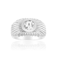 Cavill Damenring Sterlingsilber WeißEr Topas 1,404Ct Rund Echtschmuck