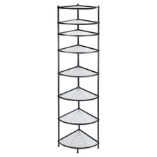 8-Tier Cookware Stand Multi-Layer Pot Rack Corner Shelf Rack for Pans Pots 