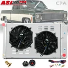 4 Row Aluminum Radiator+Shroud+Fan Fit Chevy 1970-1981 Camaro /78-87 Monte Carlo