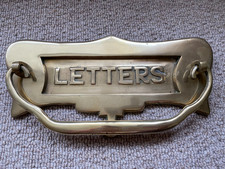 SUPERB BRASS LETTERBOX  VINTAGE LETTERBOX  BRASS RECLAIMED