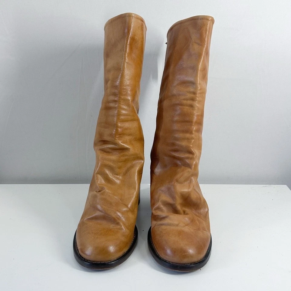 Botines holgados de cuero camel Free People Elle talla 6 Foto 3 de 4