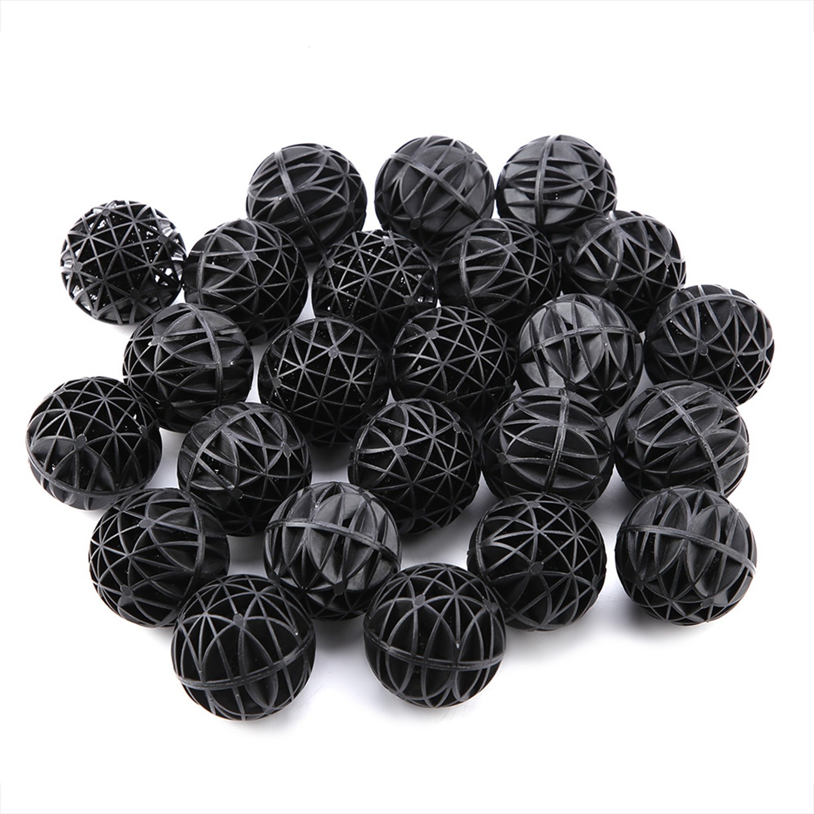 °50Pcs Bio Porous Filter Biochemical Ball With Cotton Aquarium Pond Filter