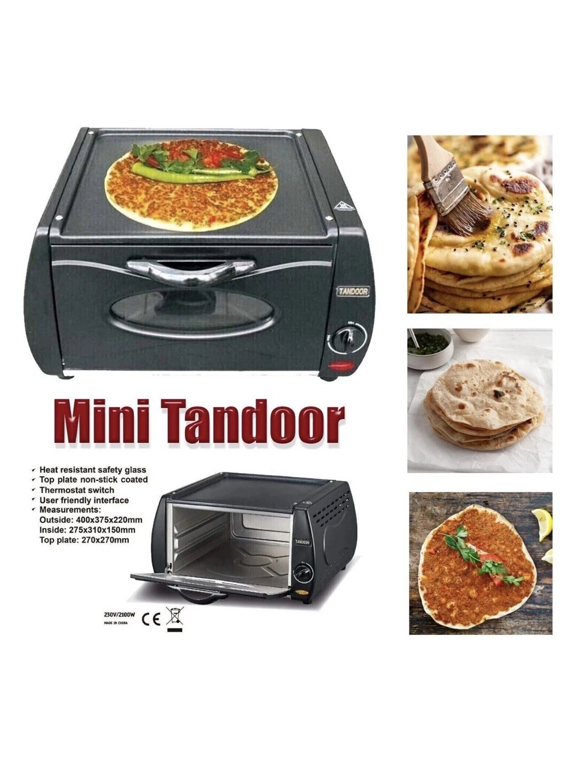 Goldhofer: Tandoor Oven Oven Pizza Chapati Roti Lahmacun Manakish Naan Bread Make
Opens in a new win