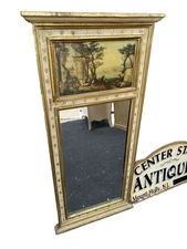 66618 LaBarge Decorator Mirror with French Scene on the top