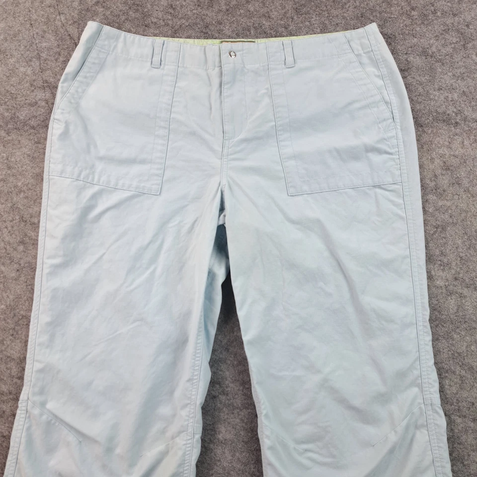 Pantalones Horny Toad para mujer talla 12 azul capri recto algodón nailon senderismo playa Foto 3 de 4