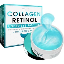 Retinol Collagen Under Eye Patches for Puffy Eyes & Dark Circles - 60 Pairs