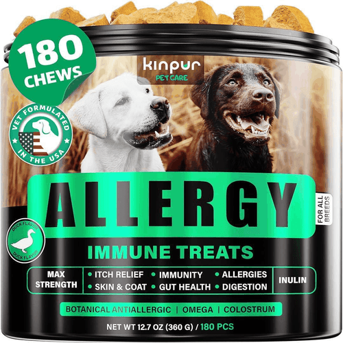 Natural Dog Allergy Chews for Dog Itch  Tasty Allergy Relief Pet Supplement for - Picture 1 of 7