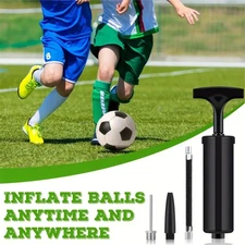 Portable hand Air Pump  Kit Include Hose Needle Nozzle Extension For Soccer Ball