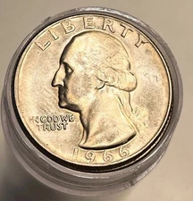 Full Roll 1966 Washington Quarters Gem Brilliant Uncirculated - See Description