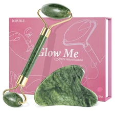 Gua Sha and Jade Roller Facial Tools for Face Upgraded Face Roller for Wrinkles