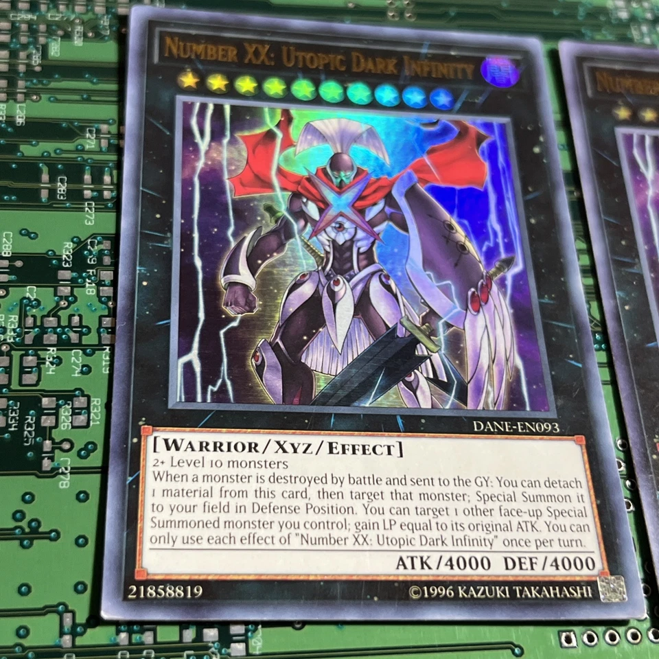 Number XX: Utopic Dark Infinity DANE-EN093 Ultra Rare Unlimited Yugioh Card 2 - Image 4 of 4