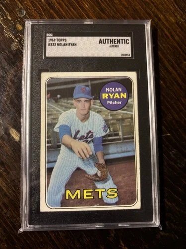 1969 TOPPS HIGH #533 NOLAN RYAN  NY METS HOF PSA “Authentic”