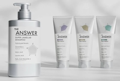 THE ANSWER Super Lamellar Shampoo + EX Treatment (Moist/Gloss/Repair) Set Japan