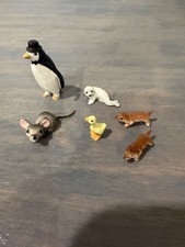 Vintage Hagen Renaker Miniature Figurines Lot of 6 Mouse Dogs Duck Penguin Seal