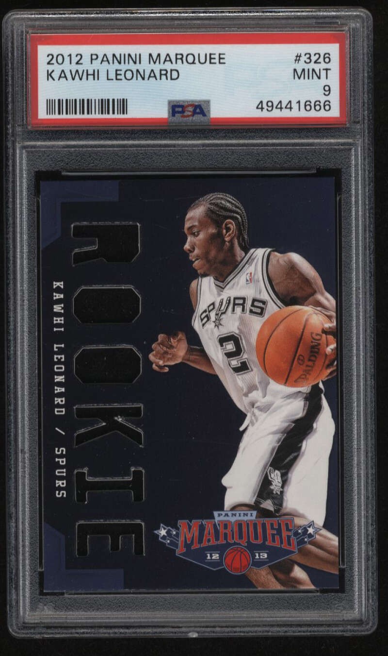 2012 Panini Marquee #326 Kawhi Leonard PSA 9 Mint Rookie Card RC