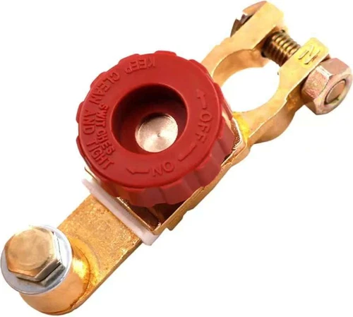 Top Post Positive Battery Disconnect Switch Waterproof Brass Cut Off Car