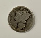 1918 D Mercury Dime  90% Silver