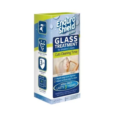 Enduroshield Glass Showers Treatment Kit 2-Oz Coating 4.2-Oz Cleaner Bathroom