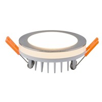 6W LED Einbaustrahler Heitronic 8Cm Warmweiß 450Lm Downlight Nickel Matt