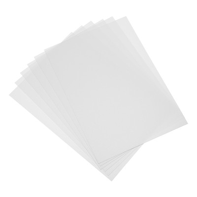 20 Mil Clear PVC Binding Covers, 20 Pcs for Report, White